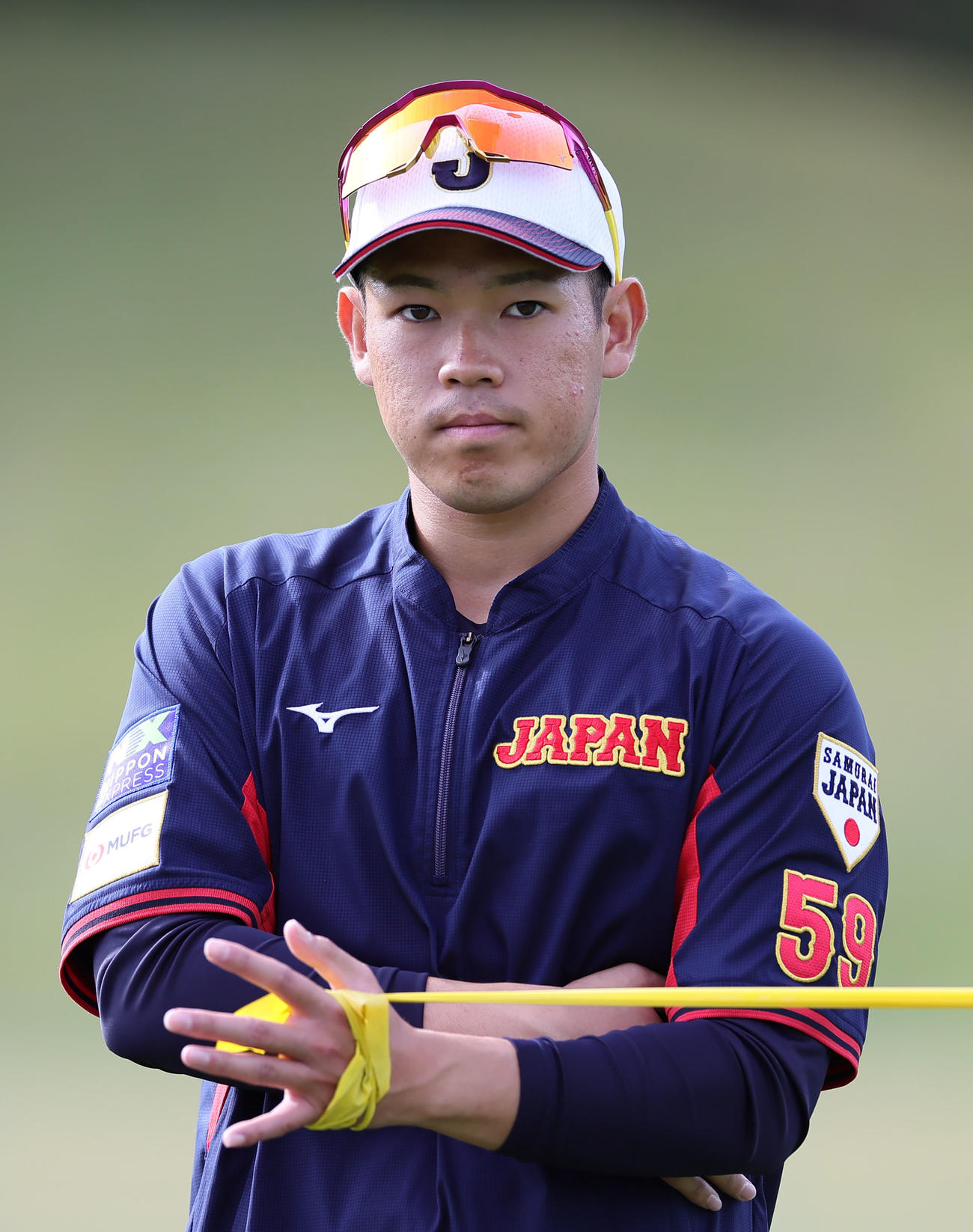 体を動かす根本悠楓（2023年11月6日撮影）