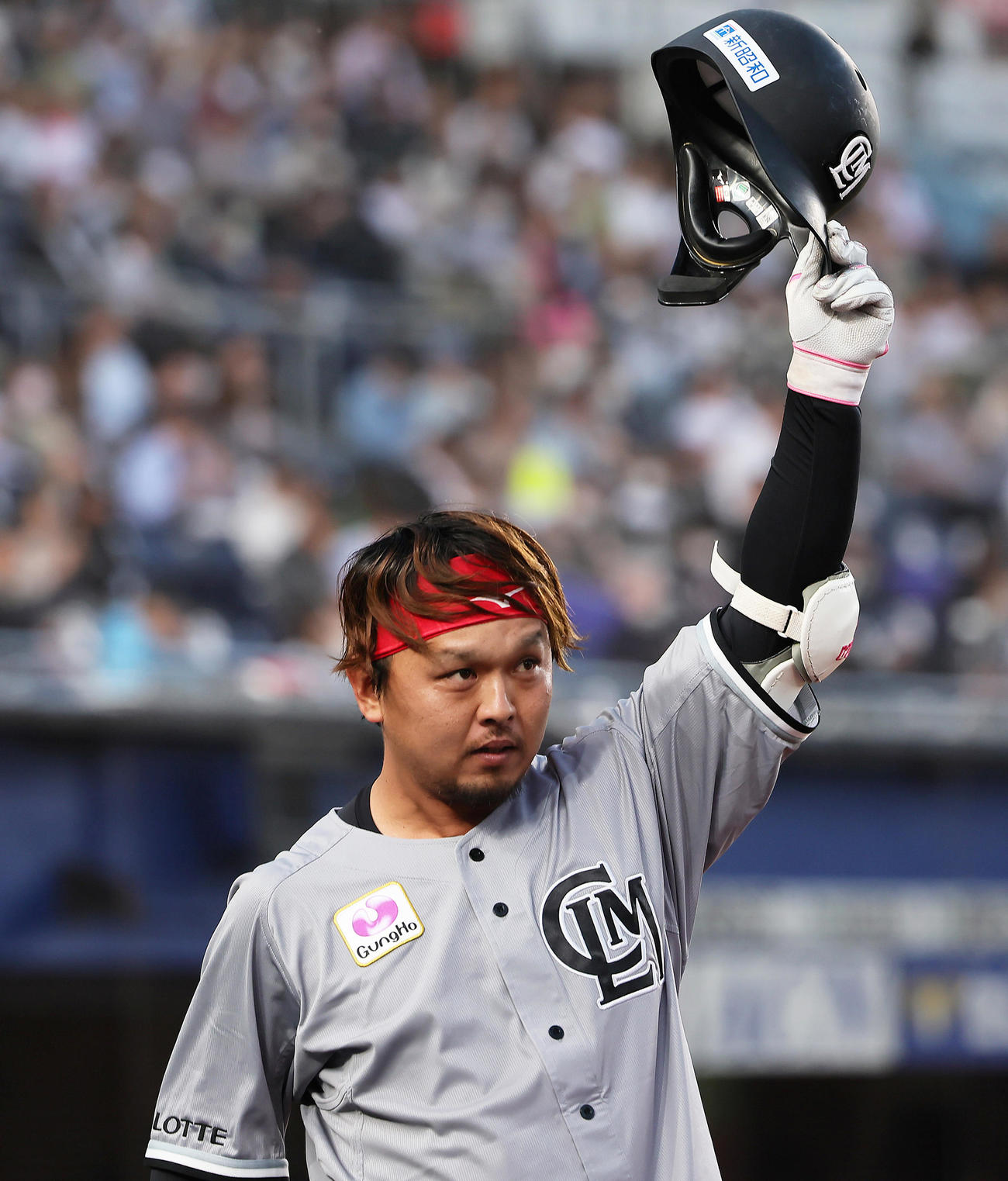 ロッテ田村龍弘（2023年5月撮影）