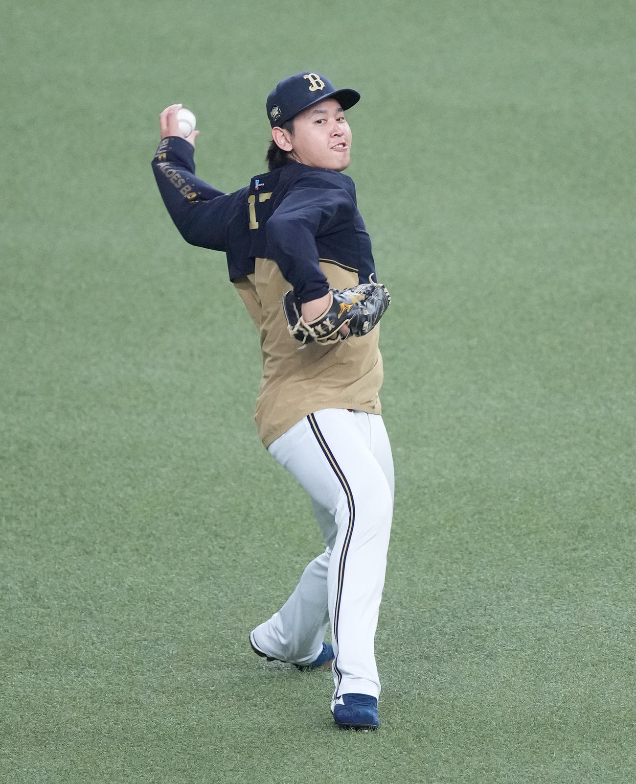 オリックス宮城大弥（2023年11月4日撮影）