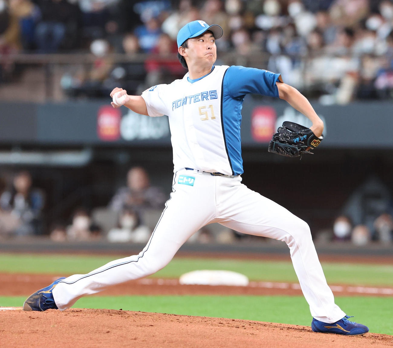 白組2番手の石川（撮影・佐藤翔太）