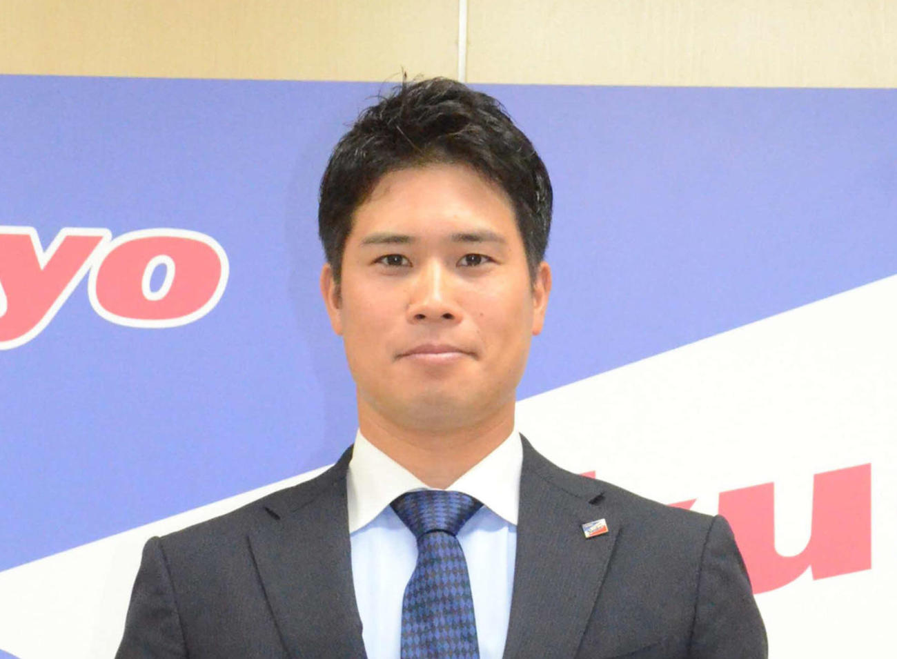ヤクルト奥村展征（2022年11月30日撮影）