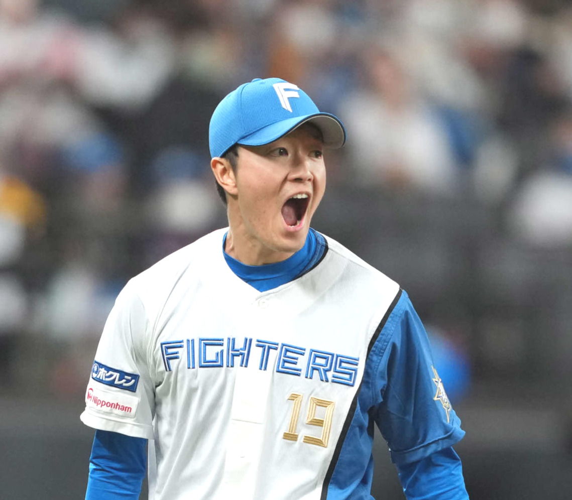 日本ハム玉井大翔（2023年4月撮影）