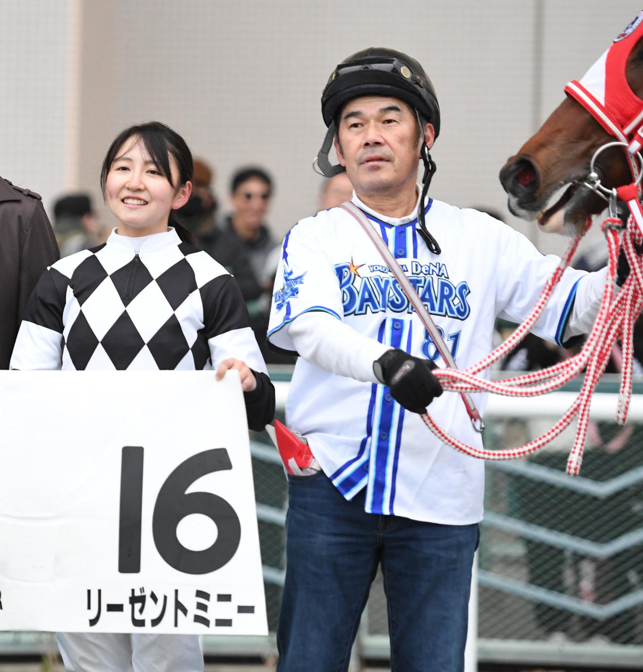 福島12R、1着リーゼントミニーと古川奈穂騎手（撮影・柴田隆二）