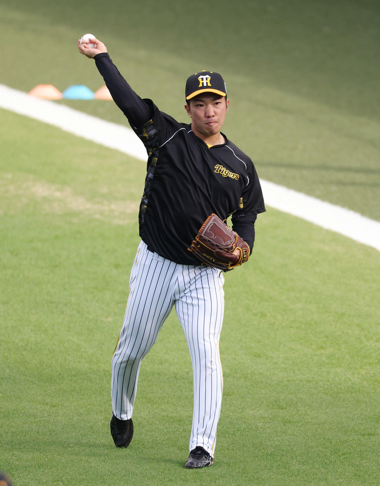 阪神石井大智（2023年10月30日撮影）