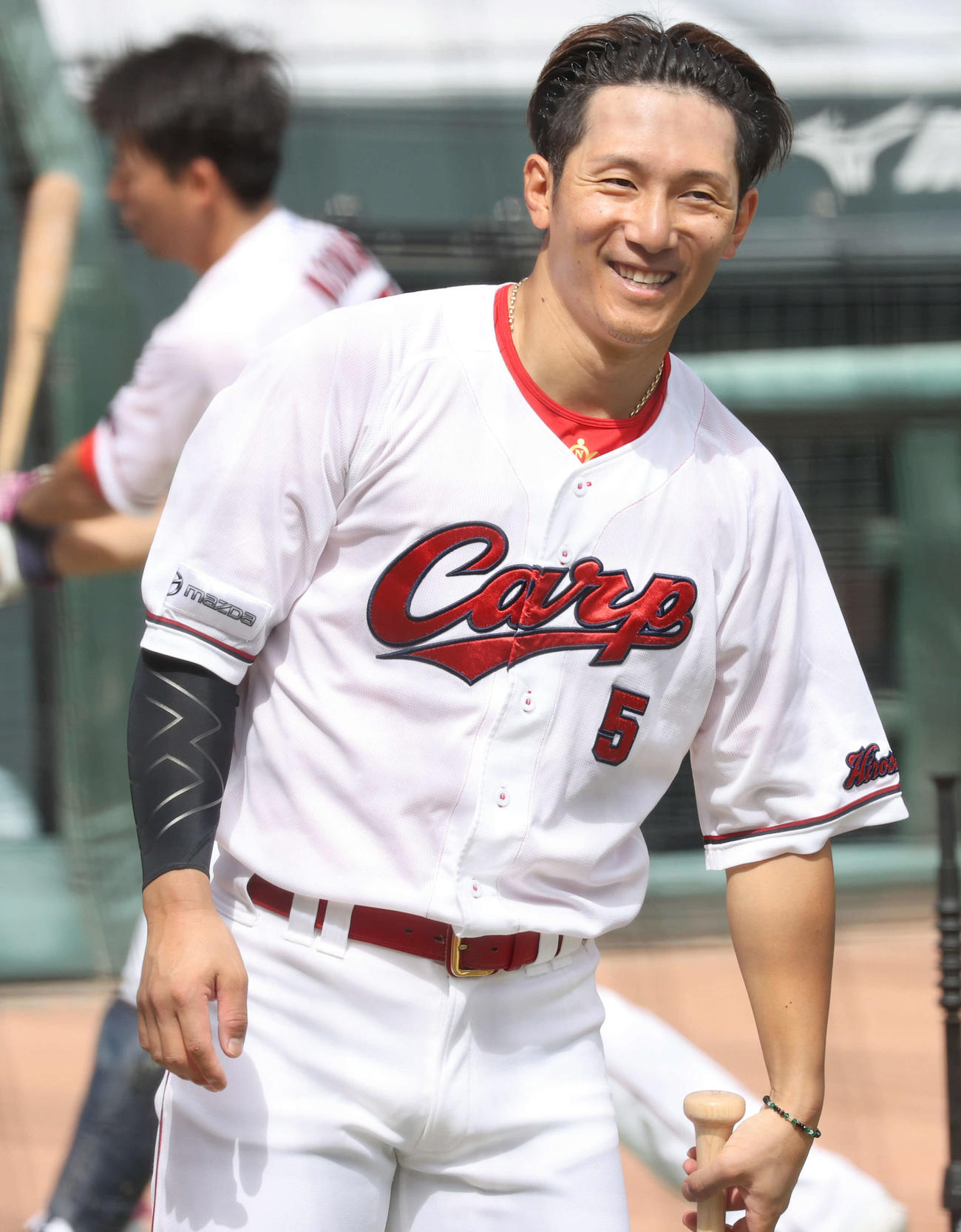 FA権行使を決断した広島西川龍馬（2023年10月5日撮影）