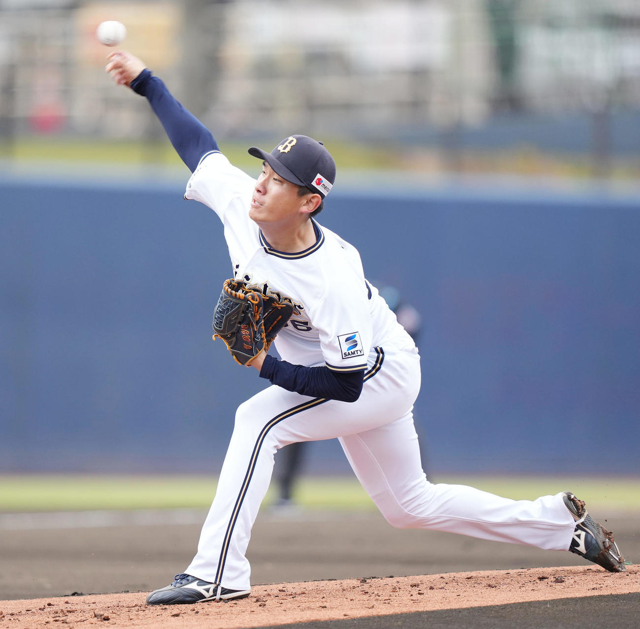 力投するオリックス吉田（撮影・鈴木みどり）