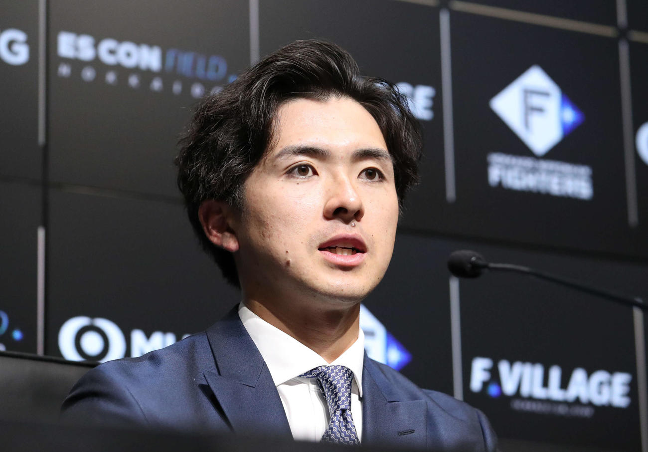 日本ハム上沢直之（2023年10月28日撮影）
