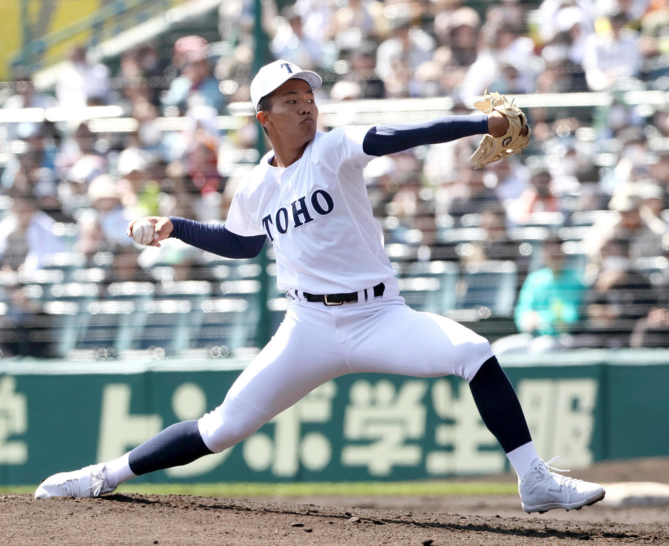 東邦対報徳学園　東邦先発の宮国（2023年3月28日）
