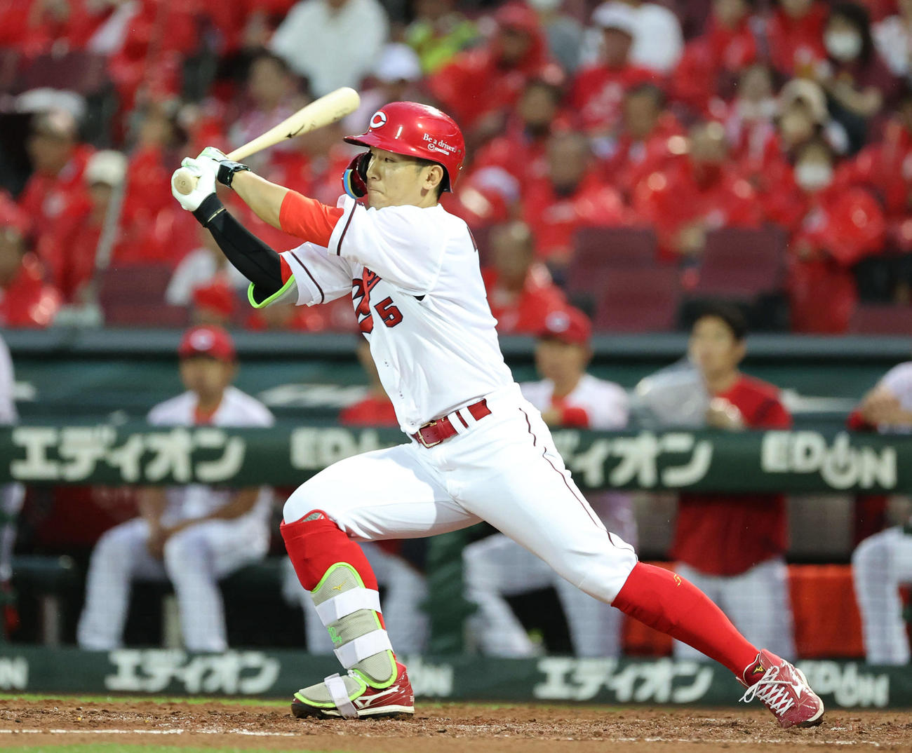 FA権行使を決断した広島西川龍馬（2023年6月29日撮影）