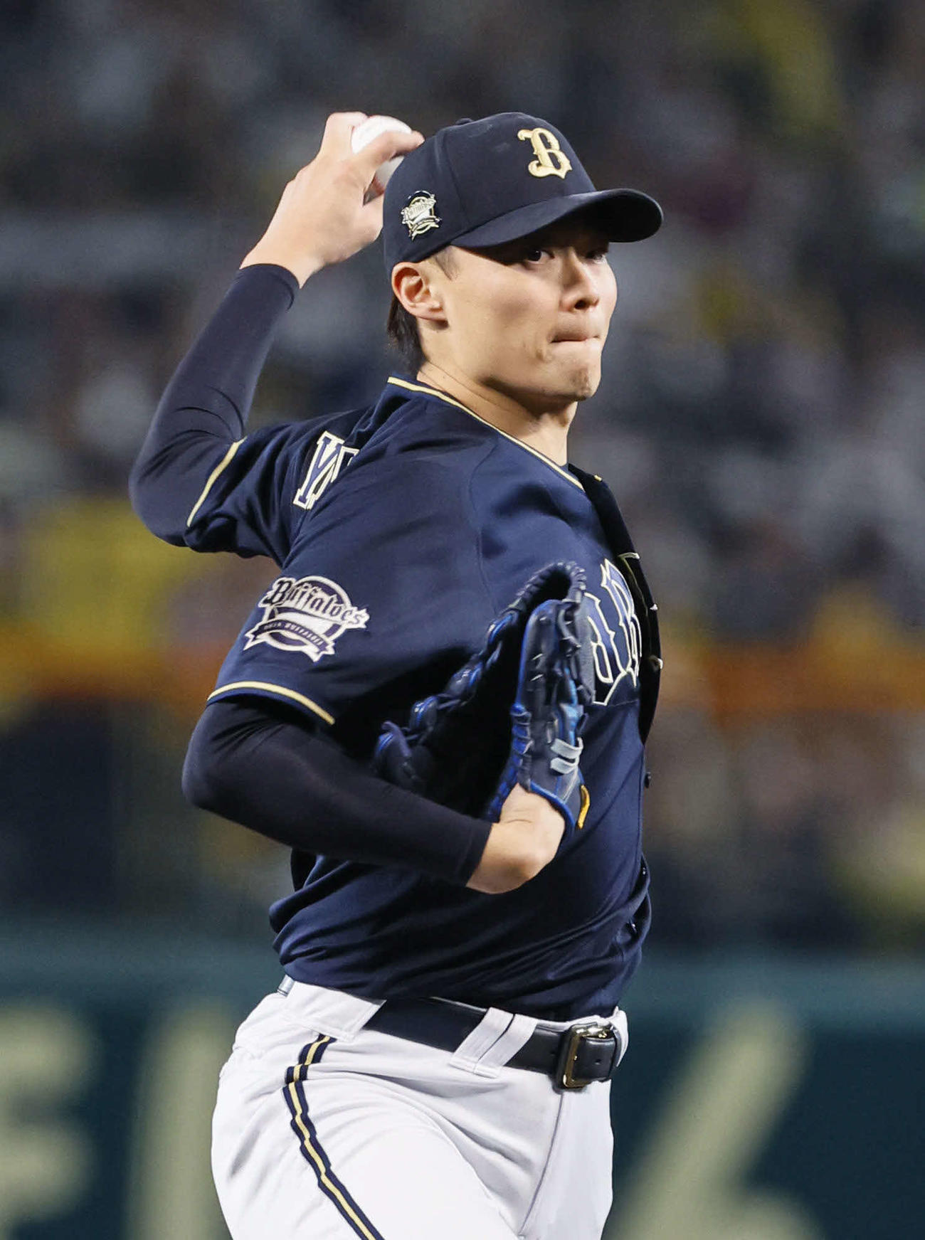 1日の日本シリーズ阪神戦で先発したオリックス山崎福也