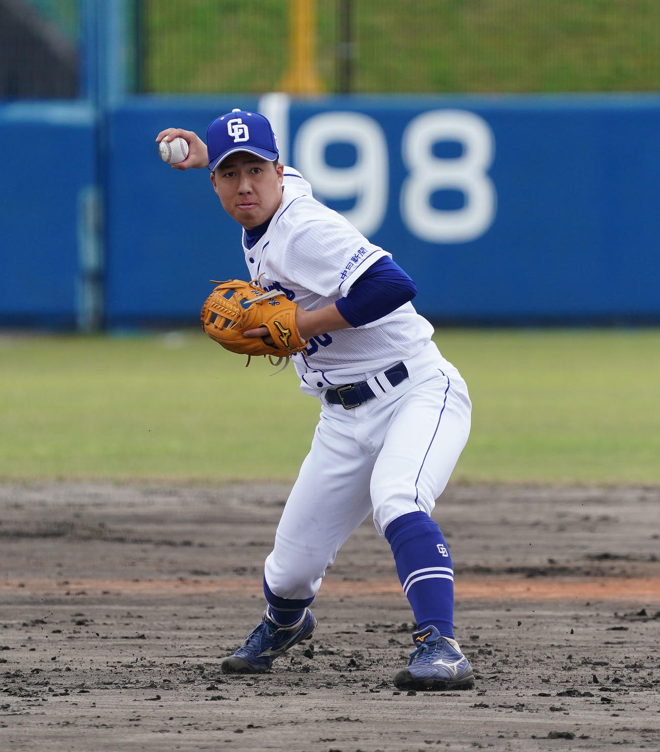 中日星野真生（22年2月24日撮影）