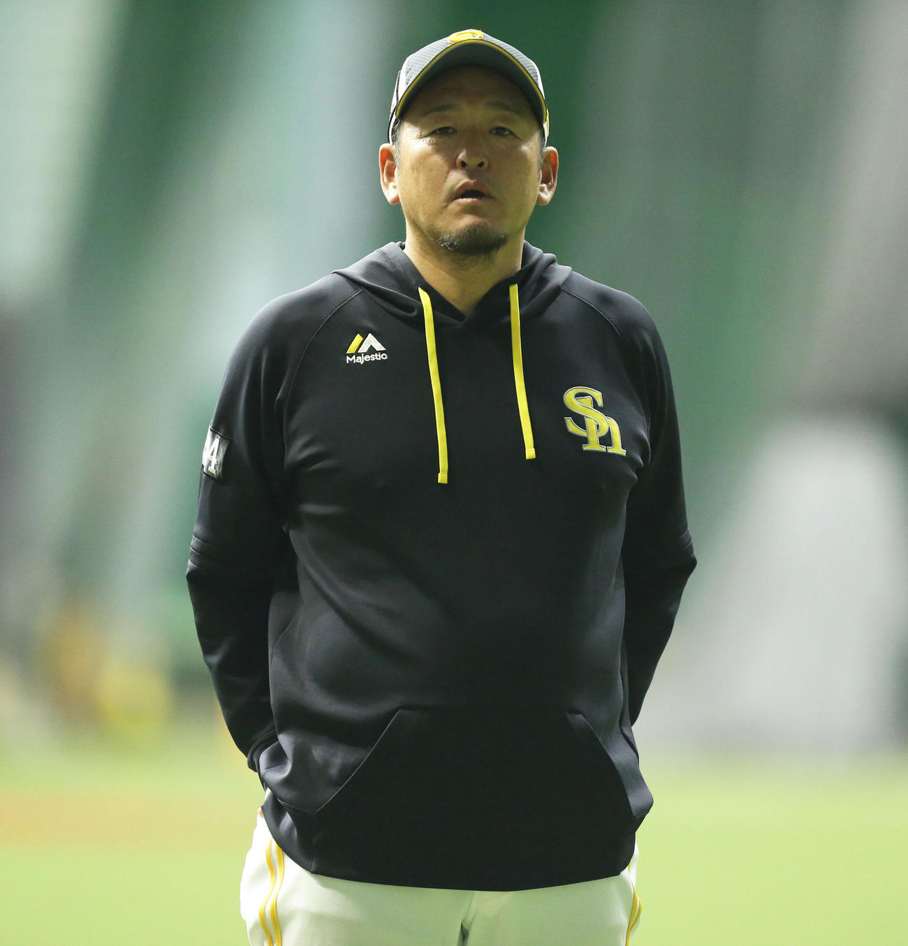 倉野信次1軍投手コーチ（チーフ）兼ヘッドコーディネーター（撮影・冨田成美）