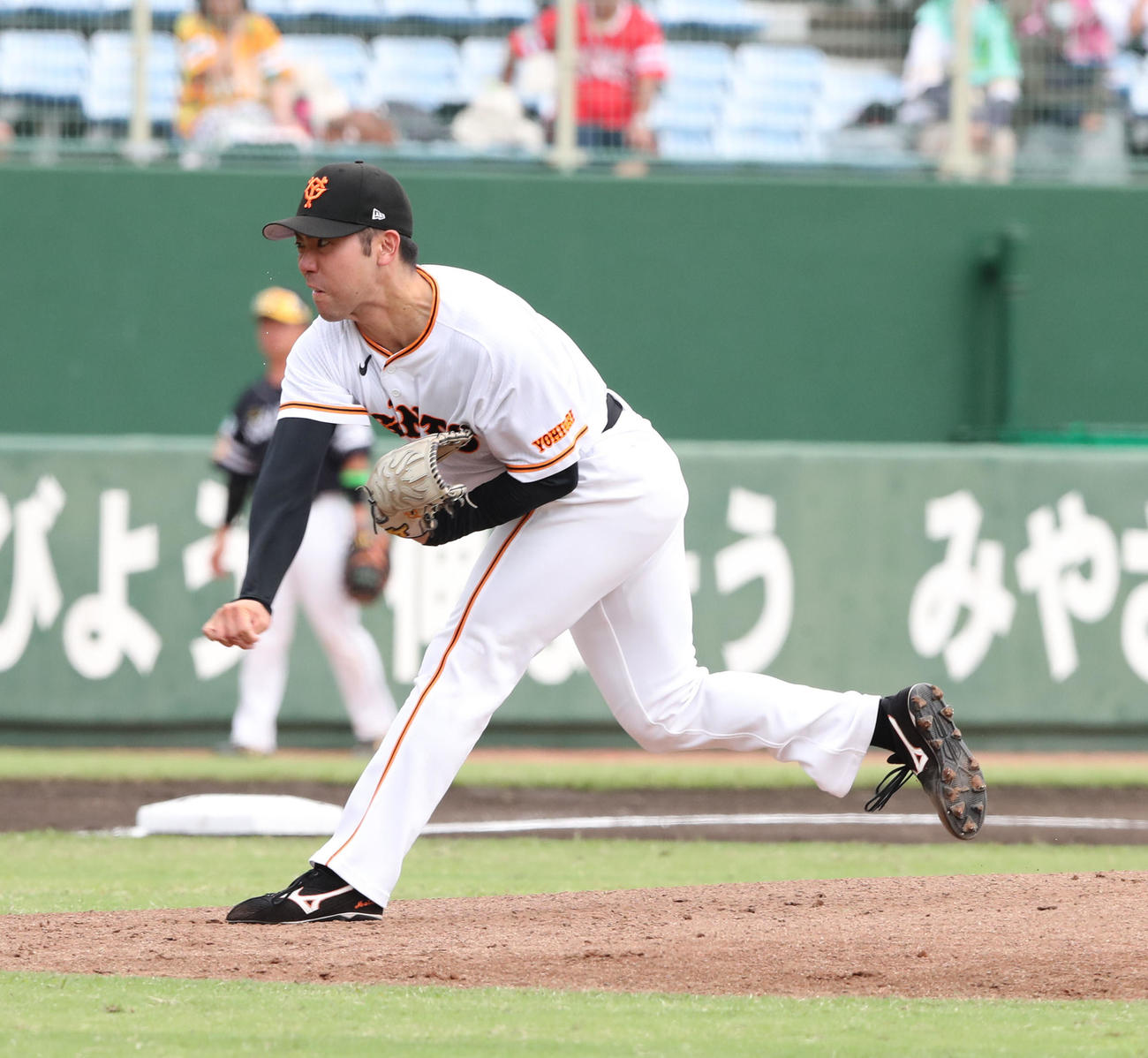 巨人・松井颯（2023年10月7日撮影）