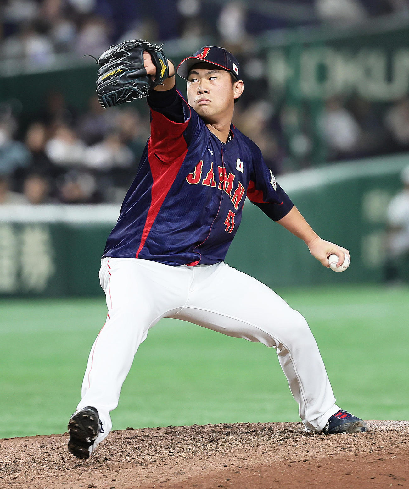 侍ジャパン桐敷拓馬（2023年11月16日撮影）