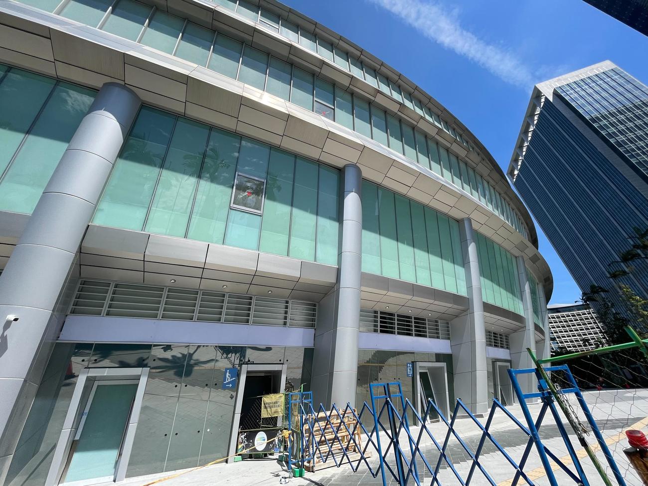 工事中の台北ドーム（2023年9月11日撮影）