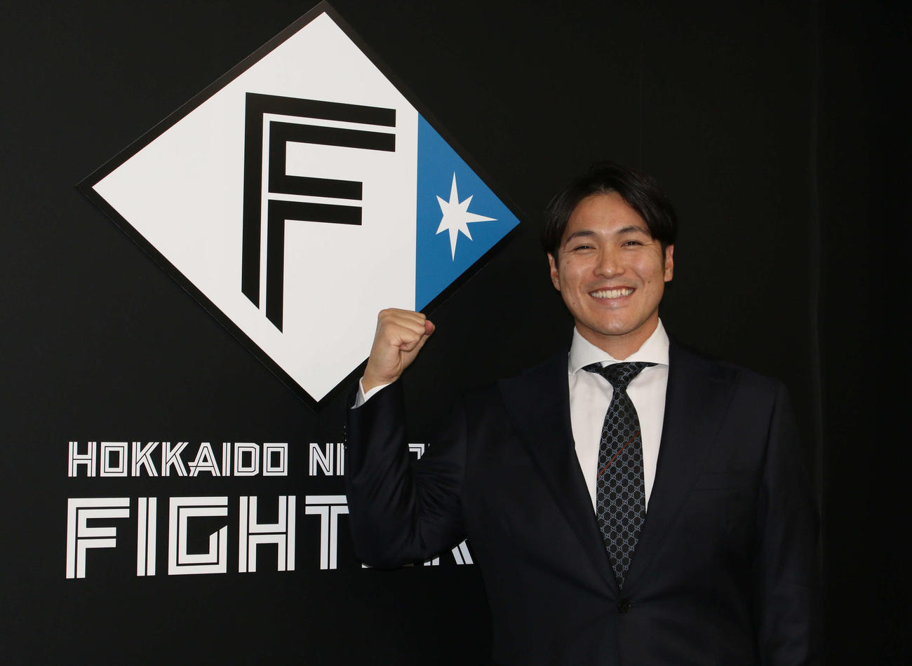 育成契約で日本ハムに復帰が決まった鍵谷（撮影・木下大輔）