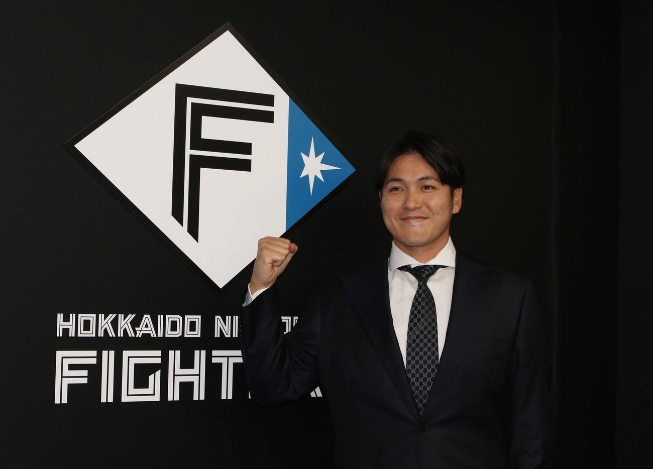 育成契約で日本ハムに復帰が決まった鍵谷（撮影・木下大輔）