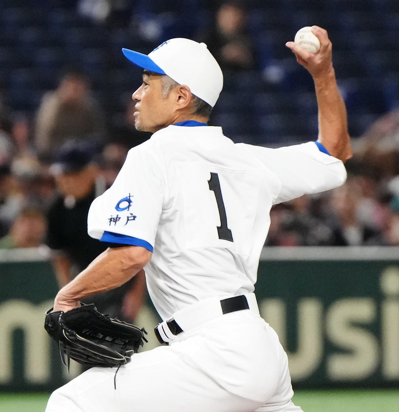 イチロー選抜対高校野球女子選抜　イチロー選抜先発のイチロー氏（撮影・江口和貴）