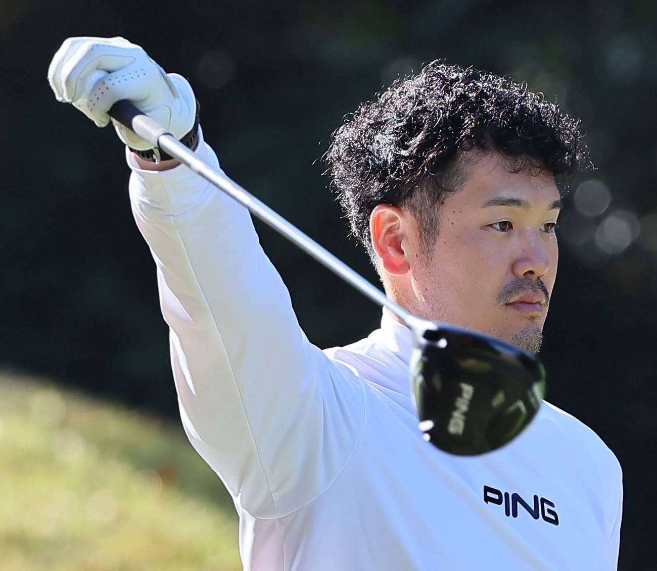 オリックス選手会ゴルフコンペに参加したT－岡田（撮影・上田博志）