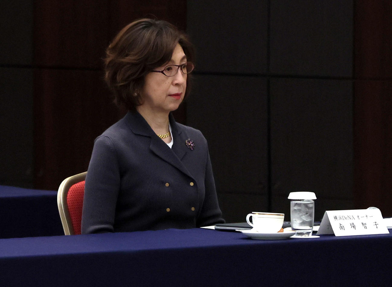 オーナー会議に臨むDeNA南場オーナー（代表撮影）