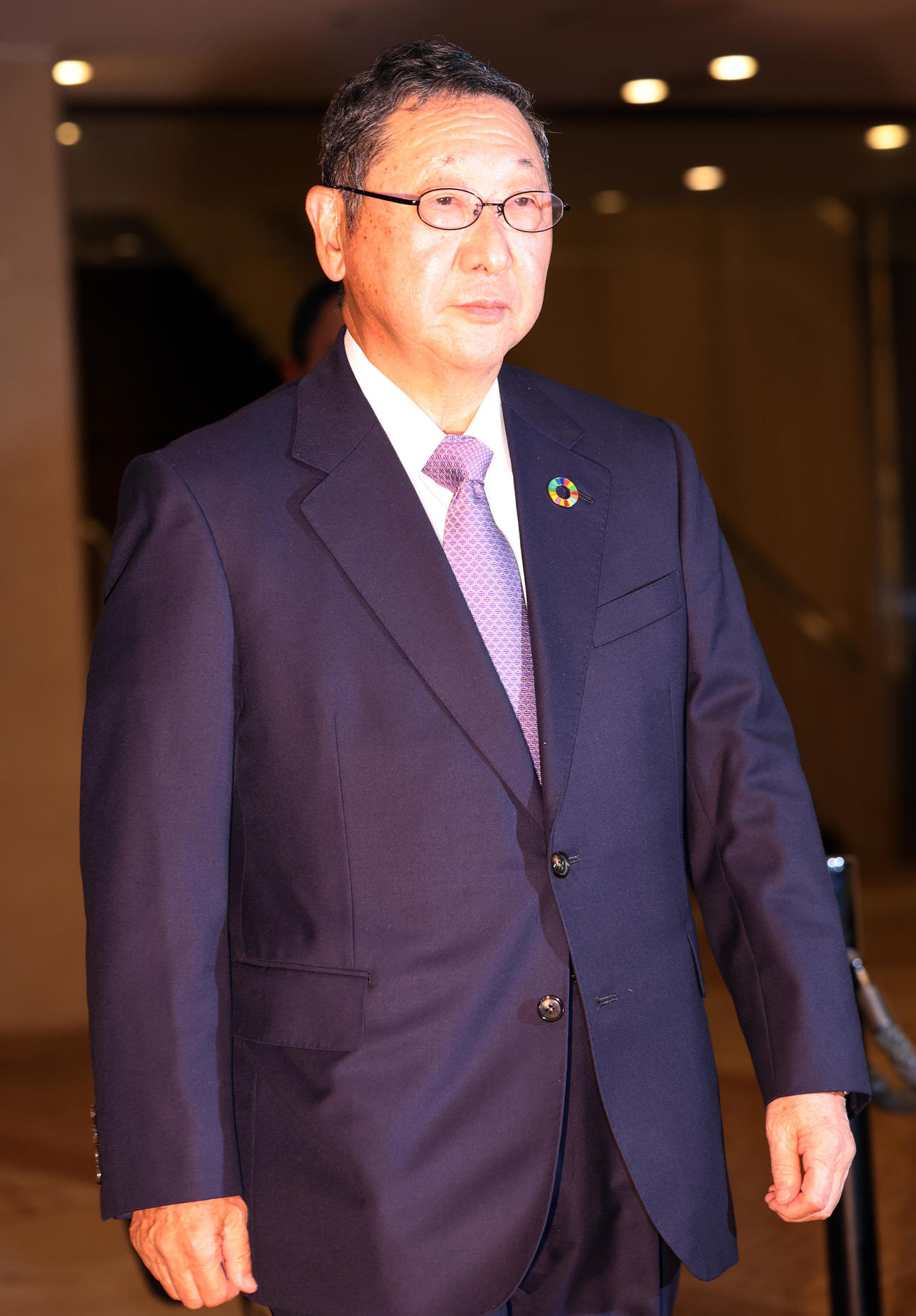 オーナー会議に出席する西武後藤オーナー（撮影・野上伸悟）