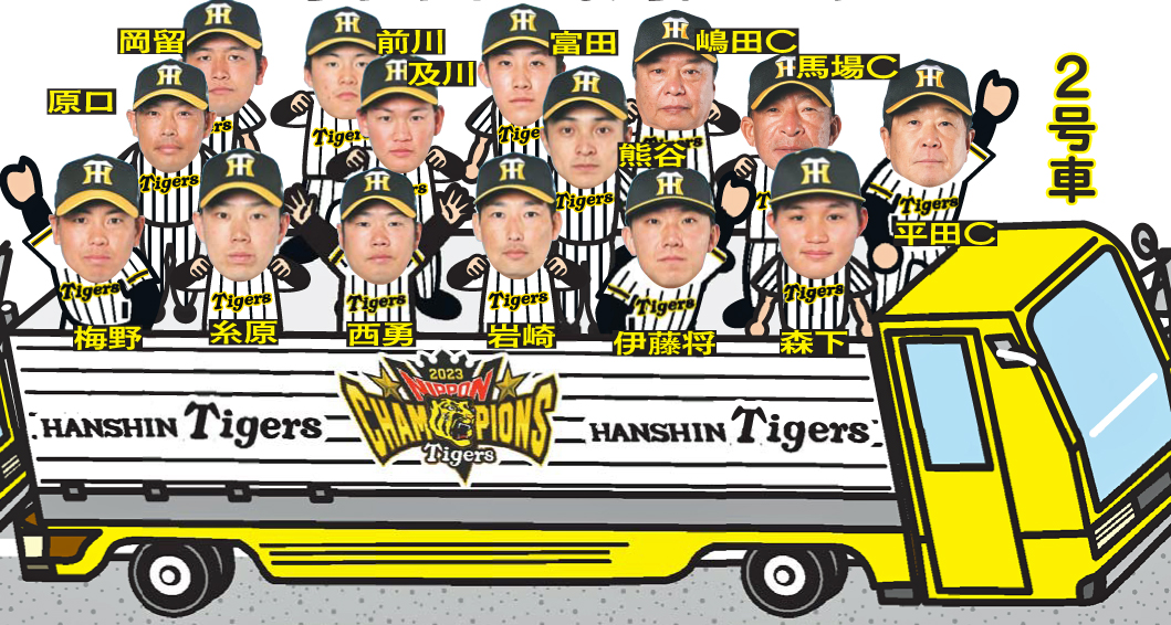 阪神優勝パレード2号車
