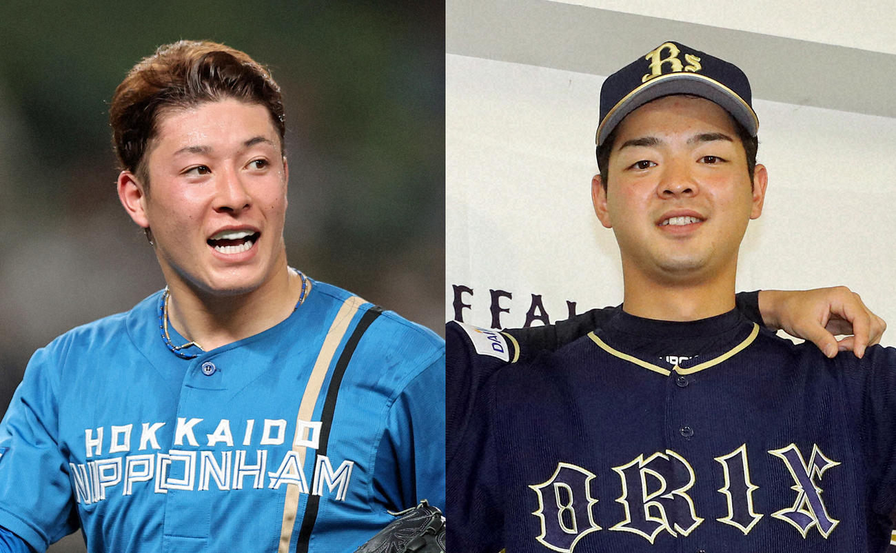 吉田輝星（左）と黒木優太