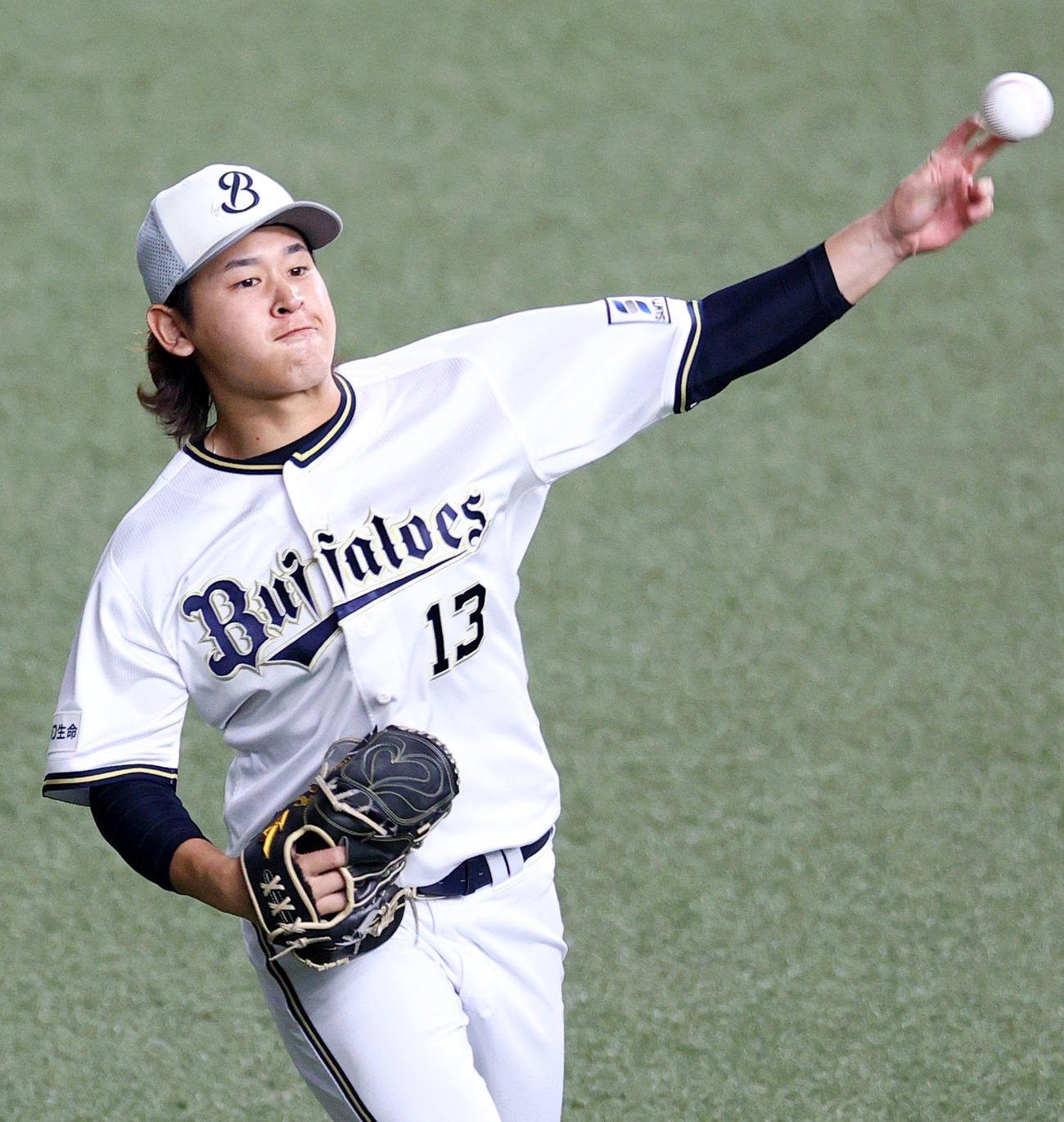 オリックス宮城大弥（2023年10月2日撮影）