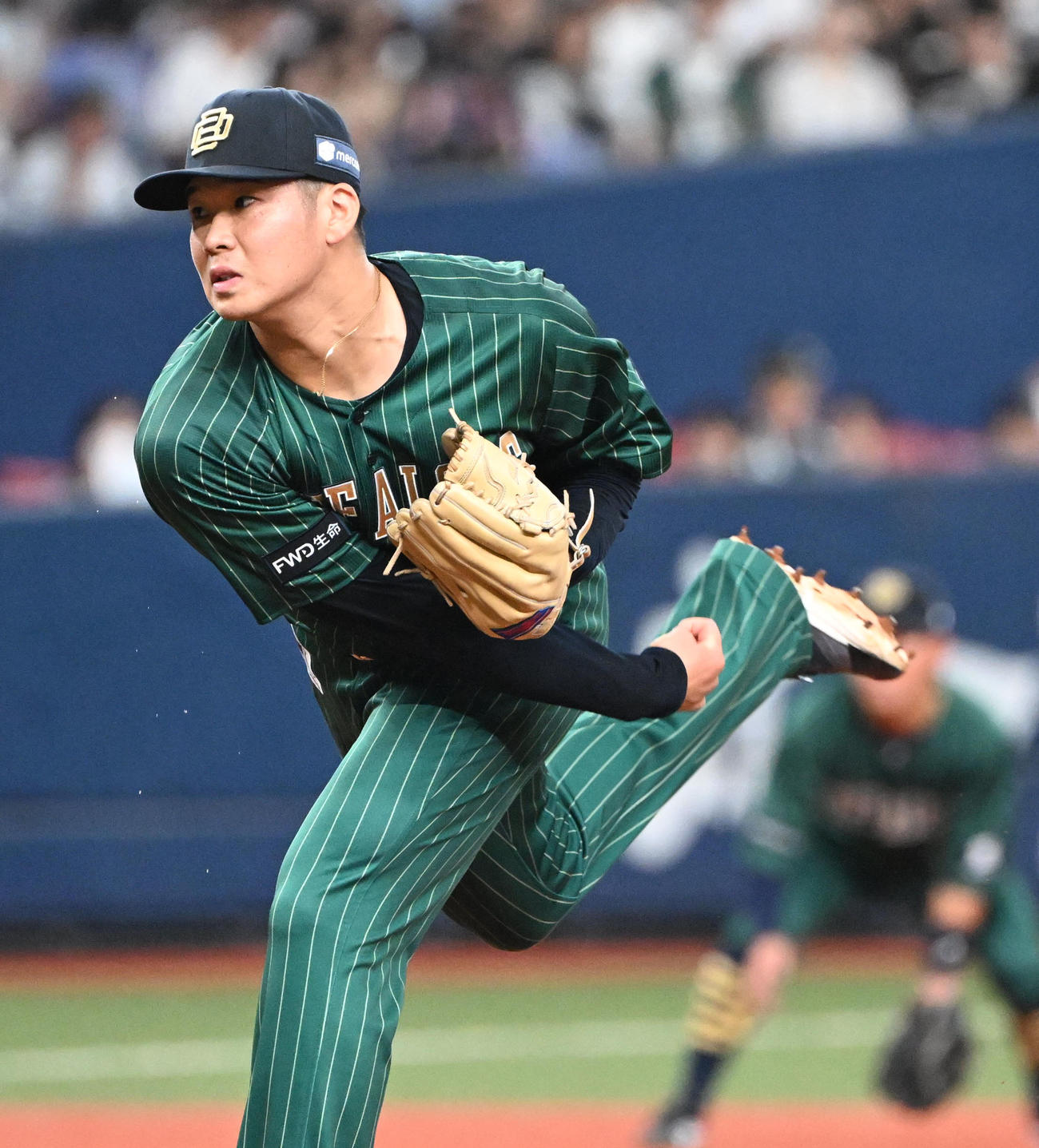 オリックス山下舜平大（2023年8月26日撮影）