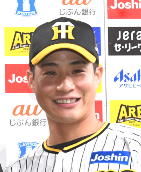 阪神木浪聖也（2023年8月23日撮影）