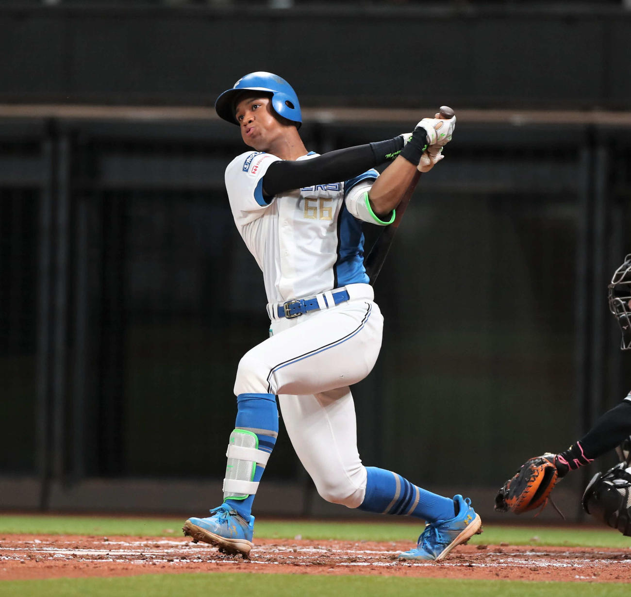 日本ハム万波中正（2023年8月17日撮影）