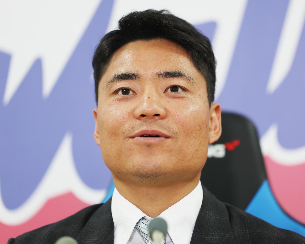 ヤクルト中村悠平（2023年11月28日撮影）