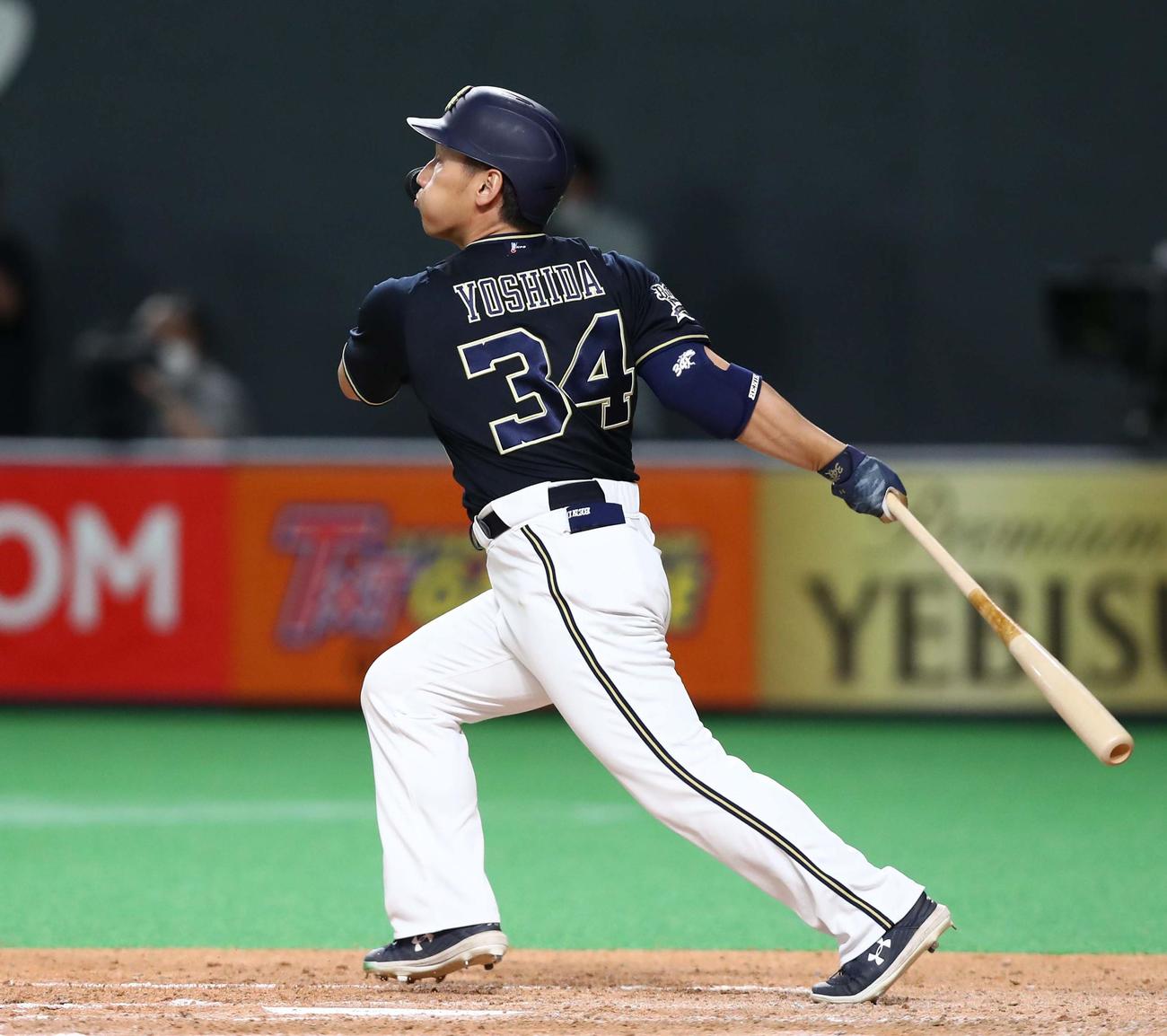 オリックス時代の吉田正尚（2020年7月撮影）