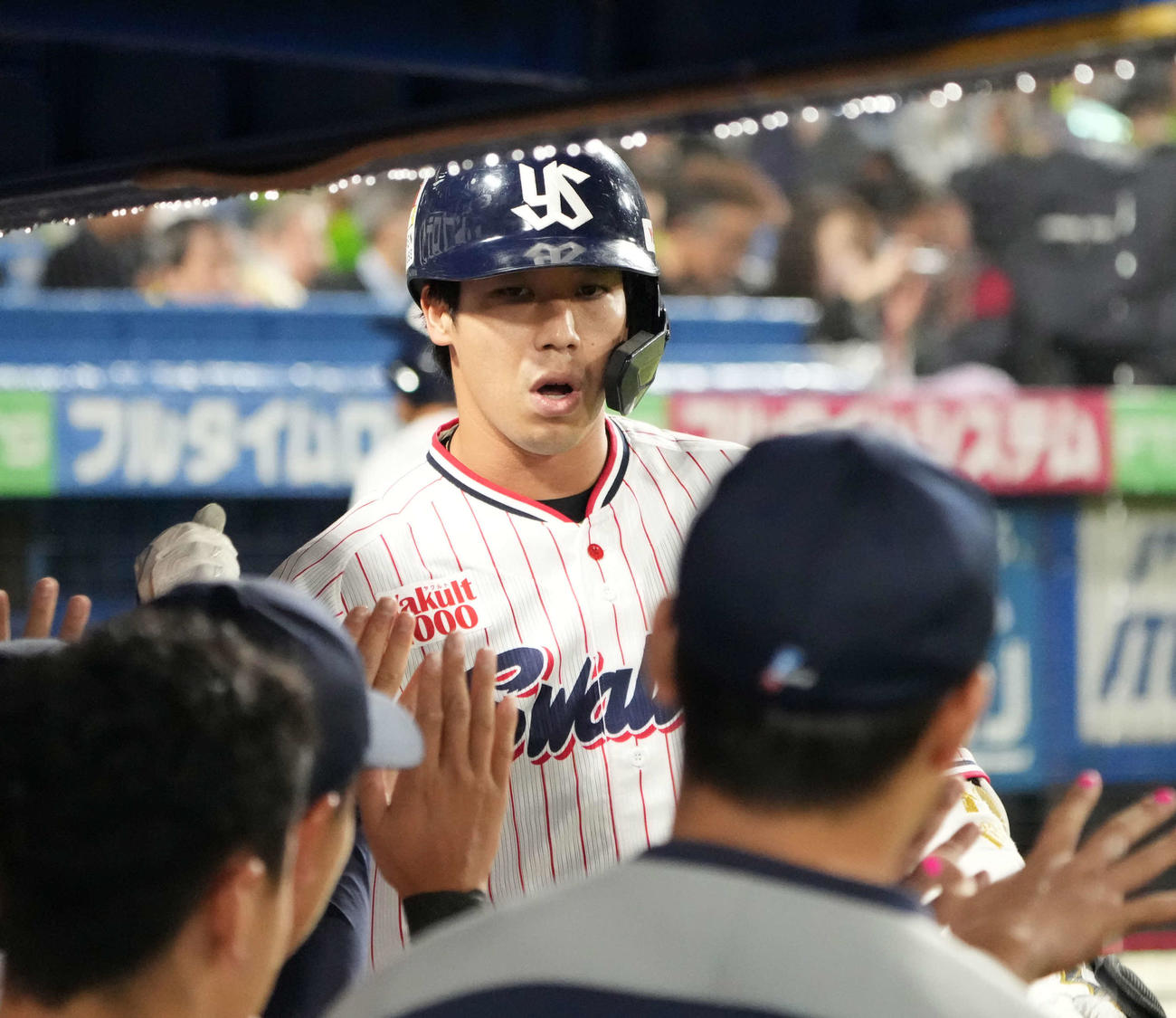 ヤクルト山田哲人（2023年10月4日撮影）