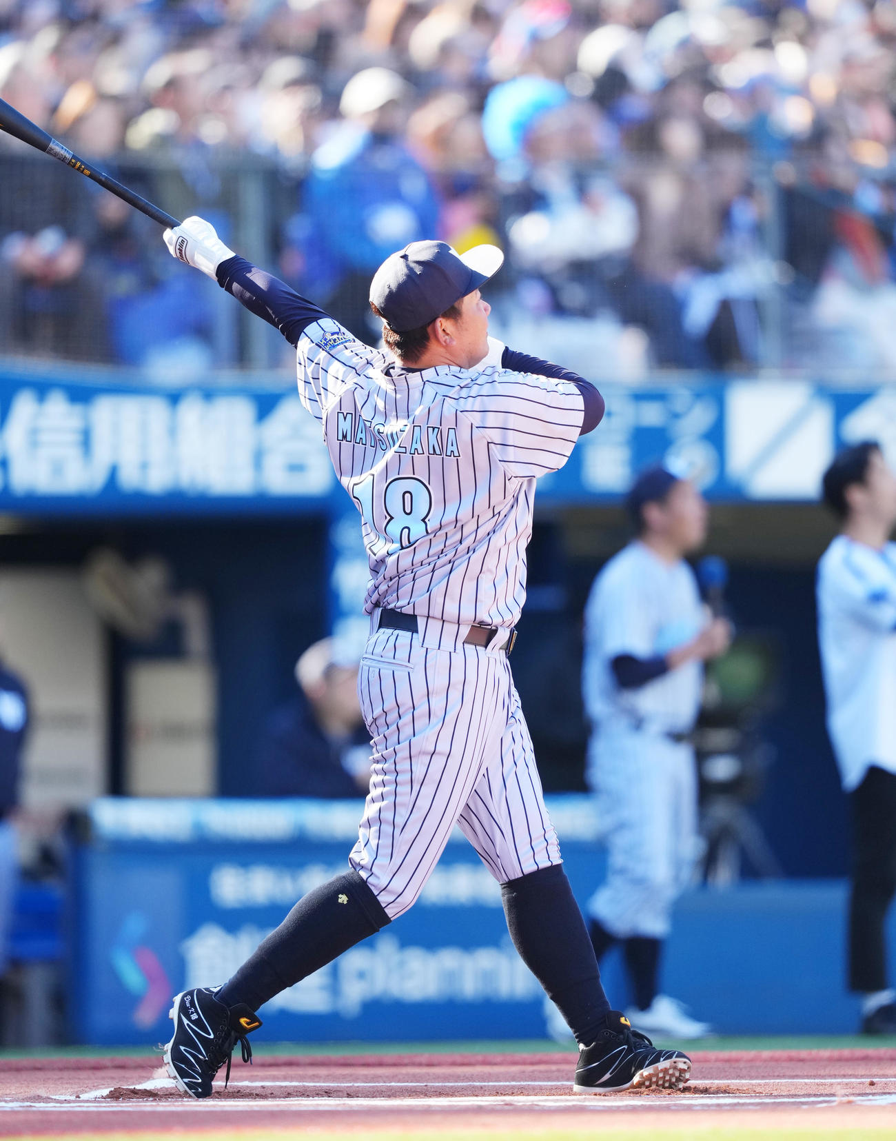 ホームランダービーに出場する松坂氏（撮影・菅敏）
