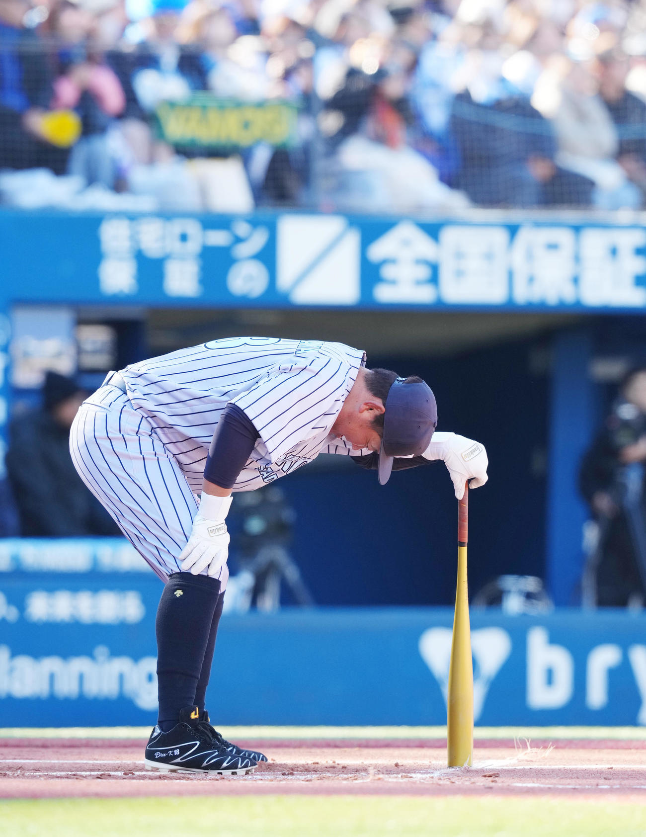 ホームランダービー決勝、呼吸を整える松坂氏（撮影・菅敏）