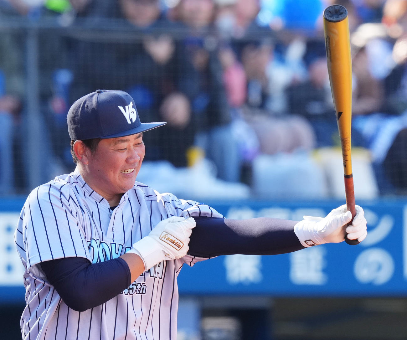 ホームランダービーに出場した松坂氏（撮影・菅敏）