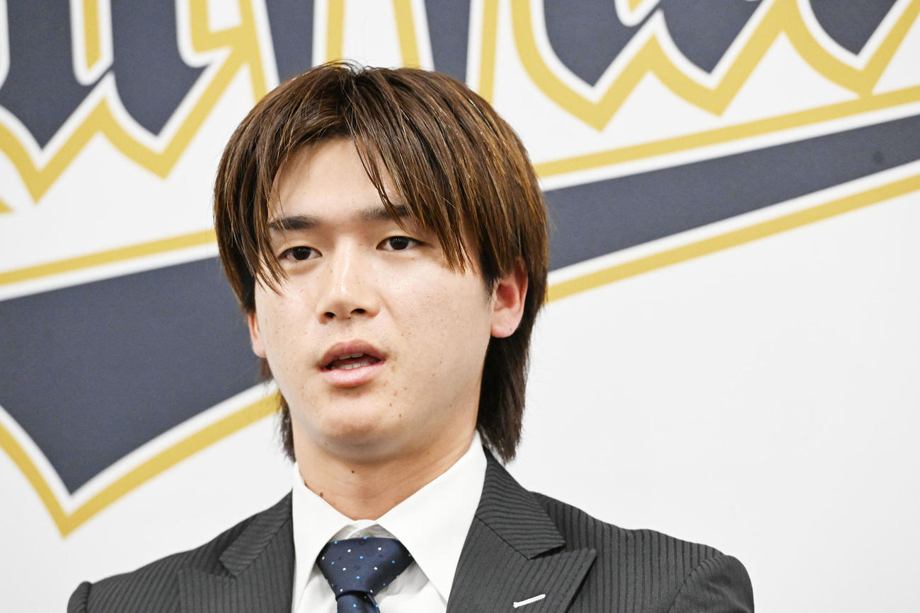 微減で契約更改したオリックス佐野皓（撮影・和賀正仁）