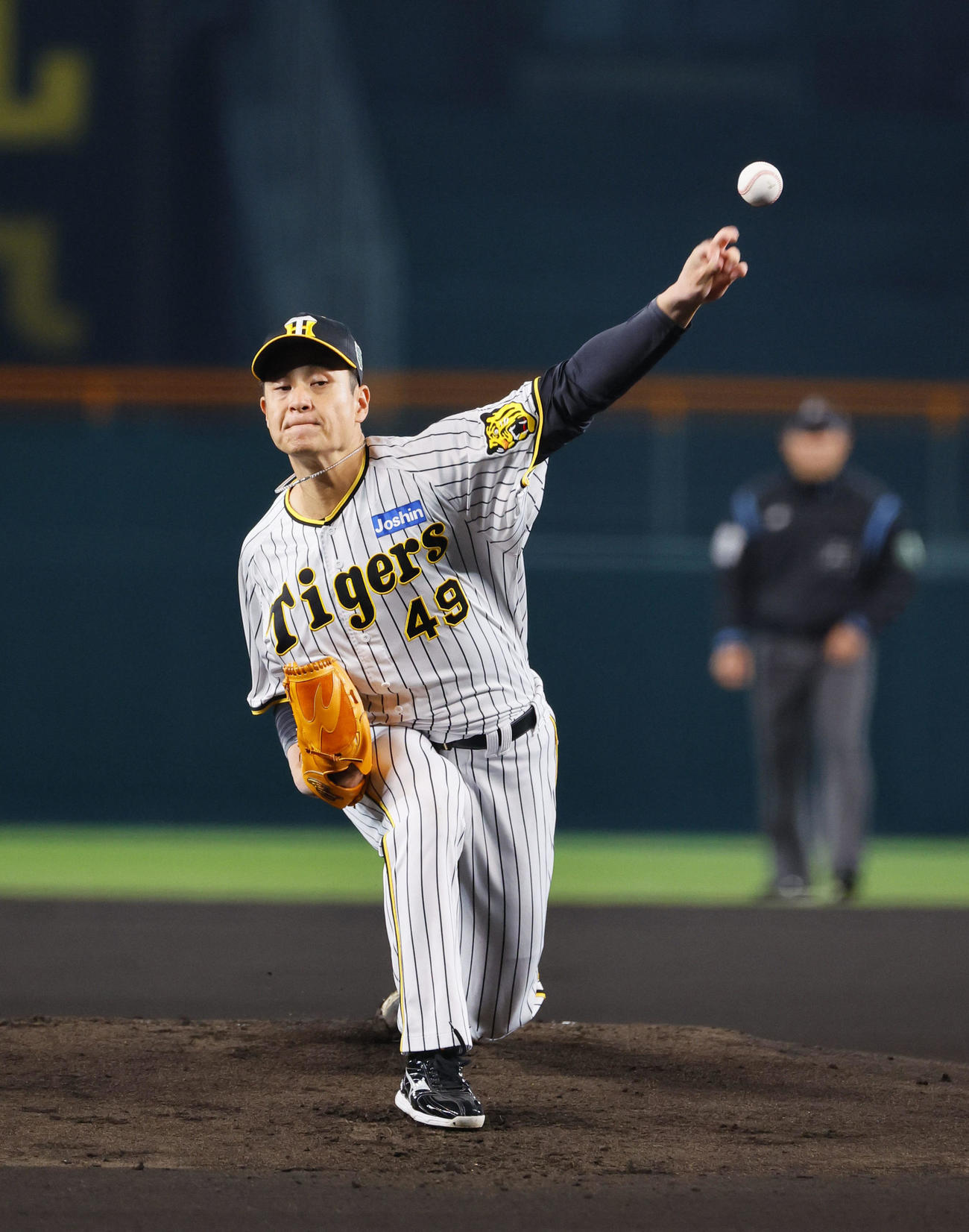 オリックス戦に先発した阪神大竹耕太郎（23年11月2日撮影）