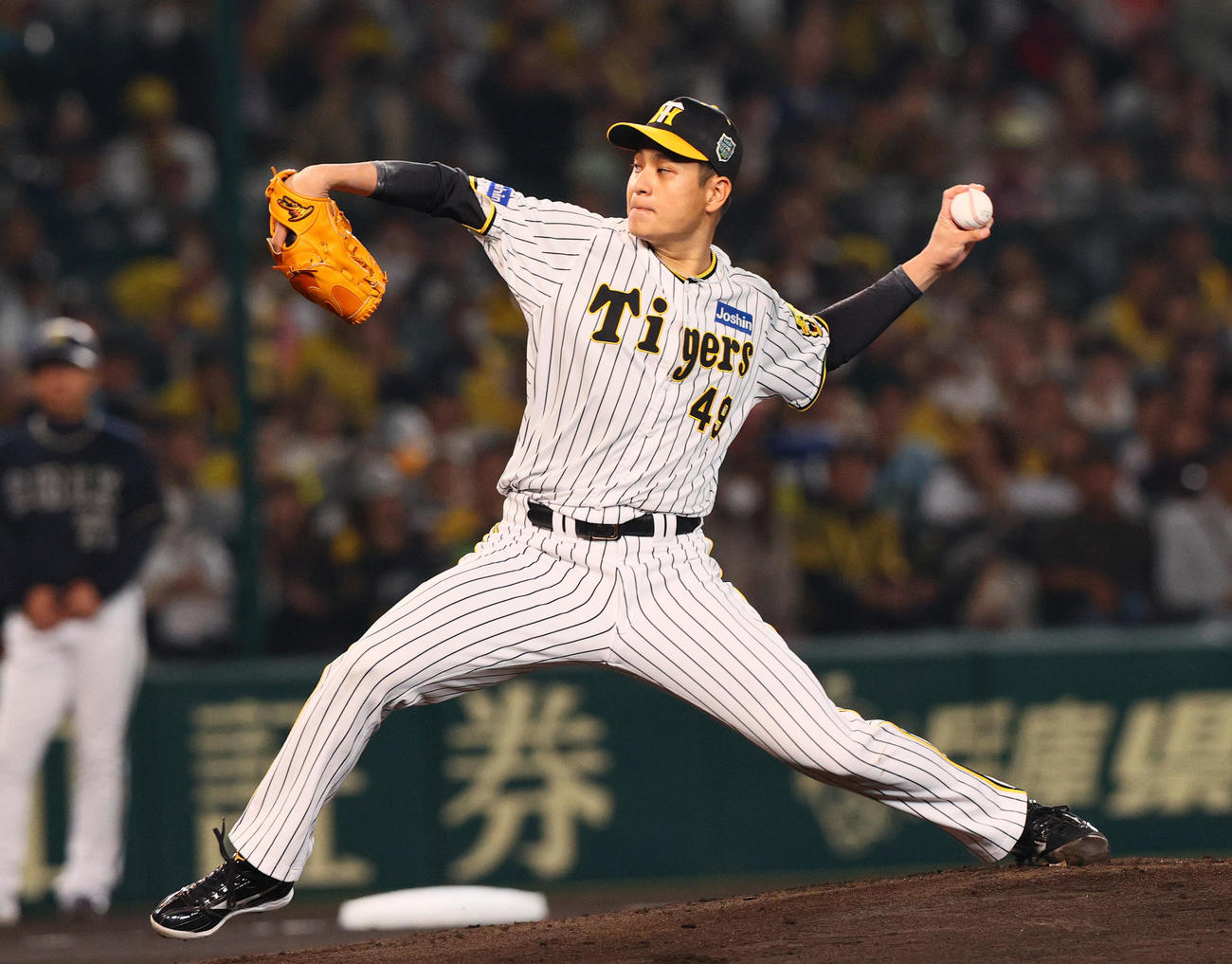 日本シリーズ第5戦　オリックス戦に先発した阪神大竹耕太郎（23年11月2日撮影）