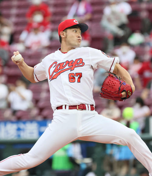 広島中村祐太(2021年6月撮影)