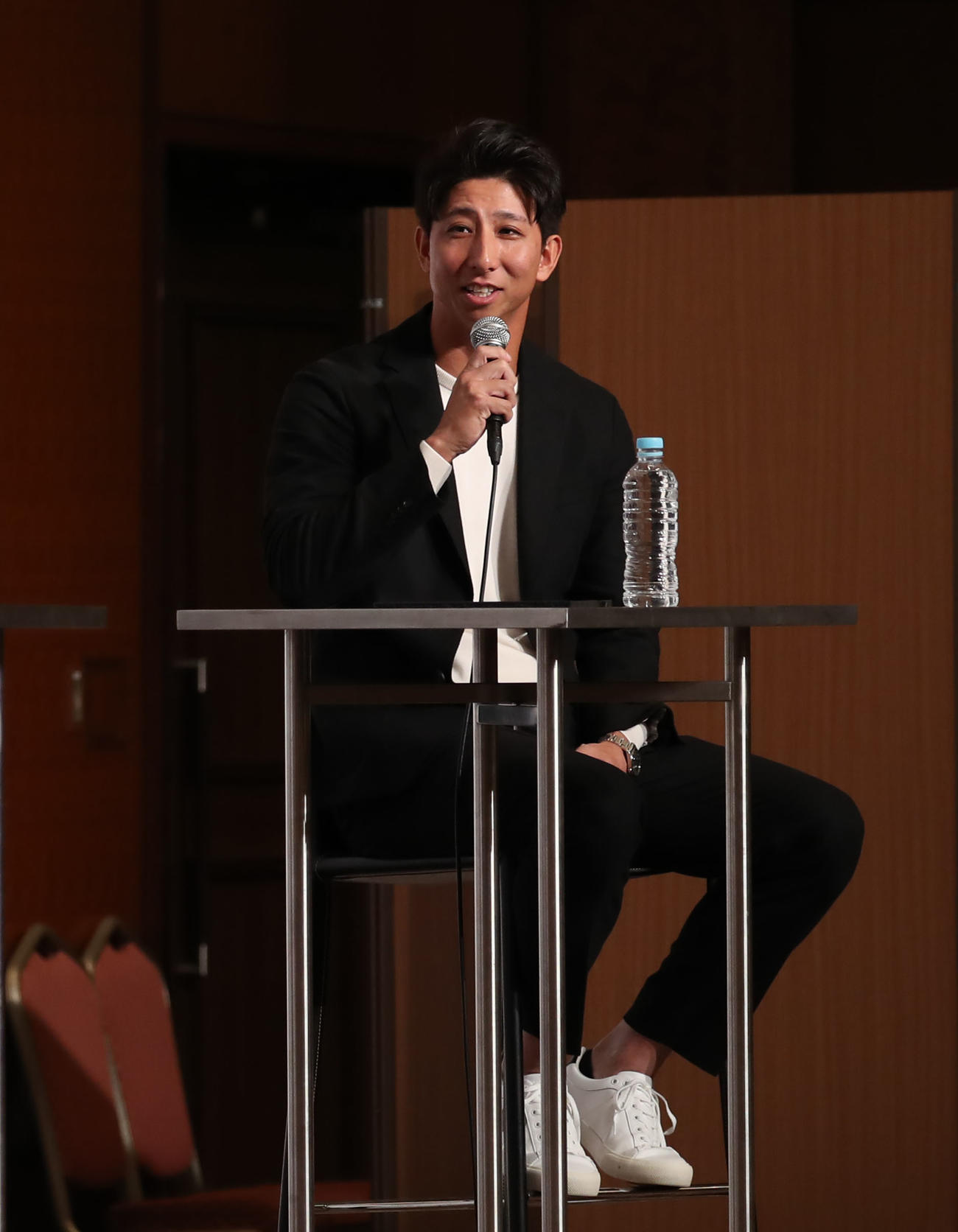 ークショーに参加する福田（元千葉ロッテマリーンズ）（撮影・冨田成美）