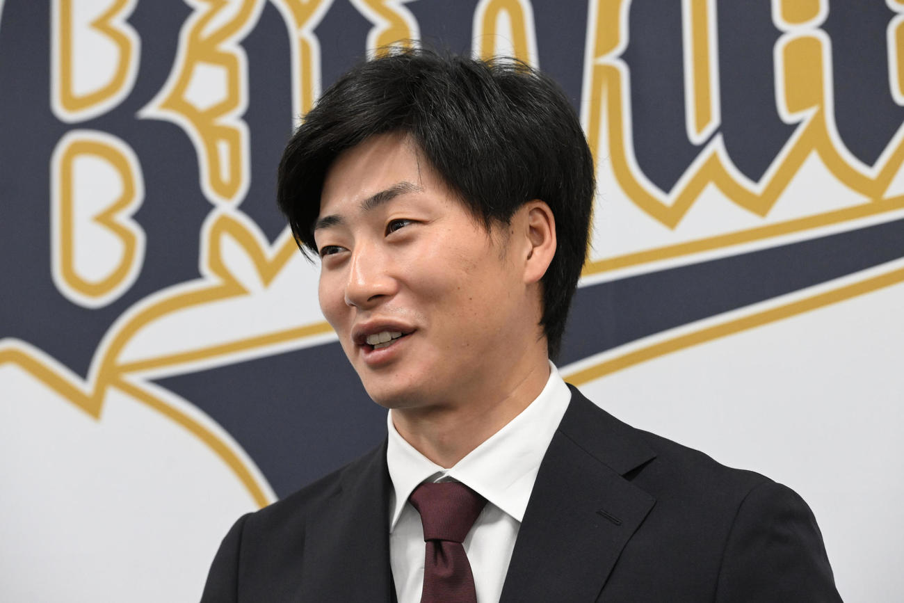 微増で契約更改したオリックス広岡（撮影・和賀正仁）