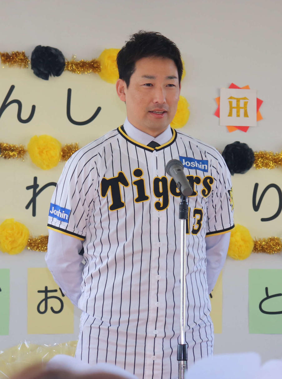 阪神岩崎優（2023年12月4日撮影）