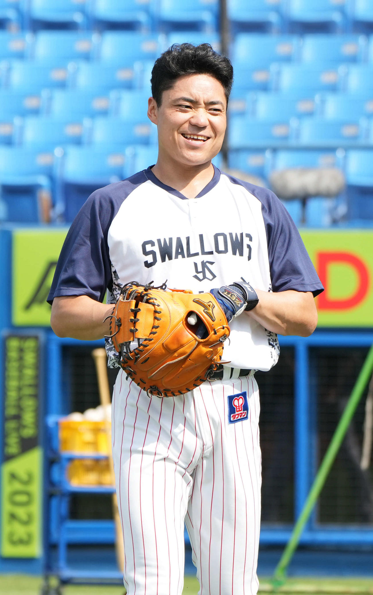 ヤクルト中村悠平（2023年6月撮影）