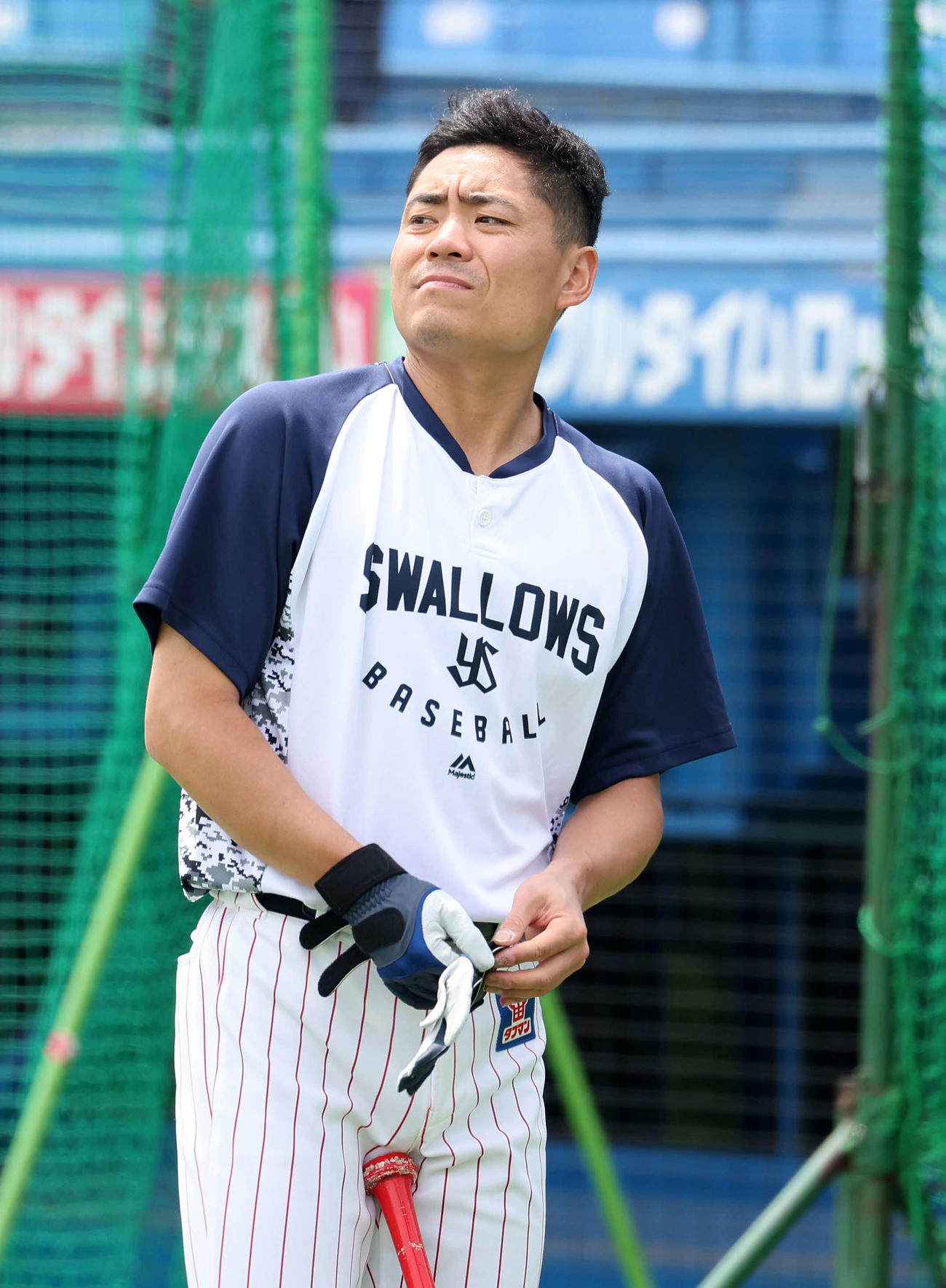 ヤクルト中村悠平（2023年6月撮影）