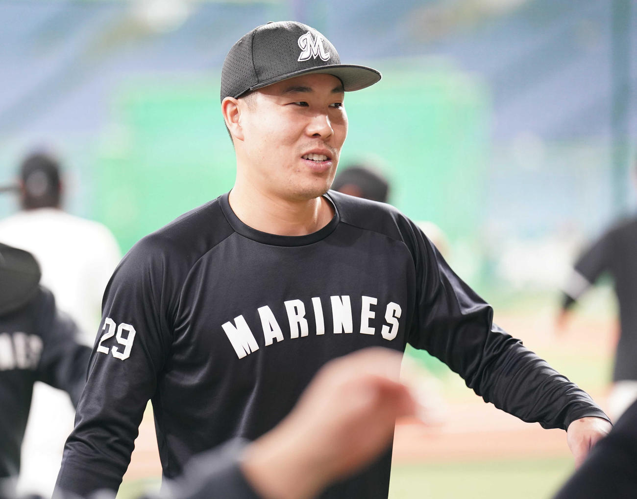 ロッテ西野勇士（2023年10月撮影）