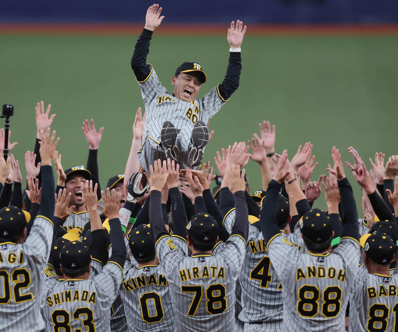 岡田彰布監督（2023年11月5日撮影）