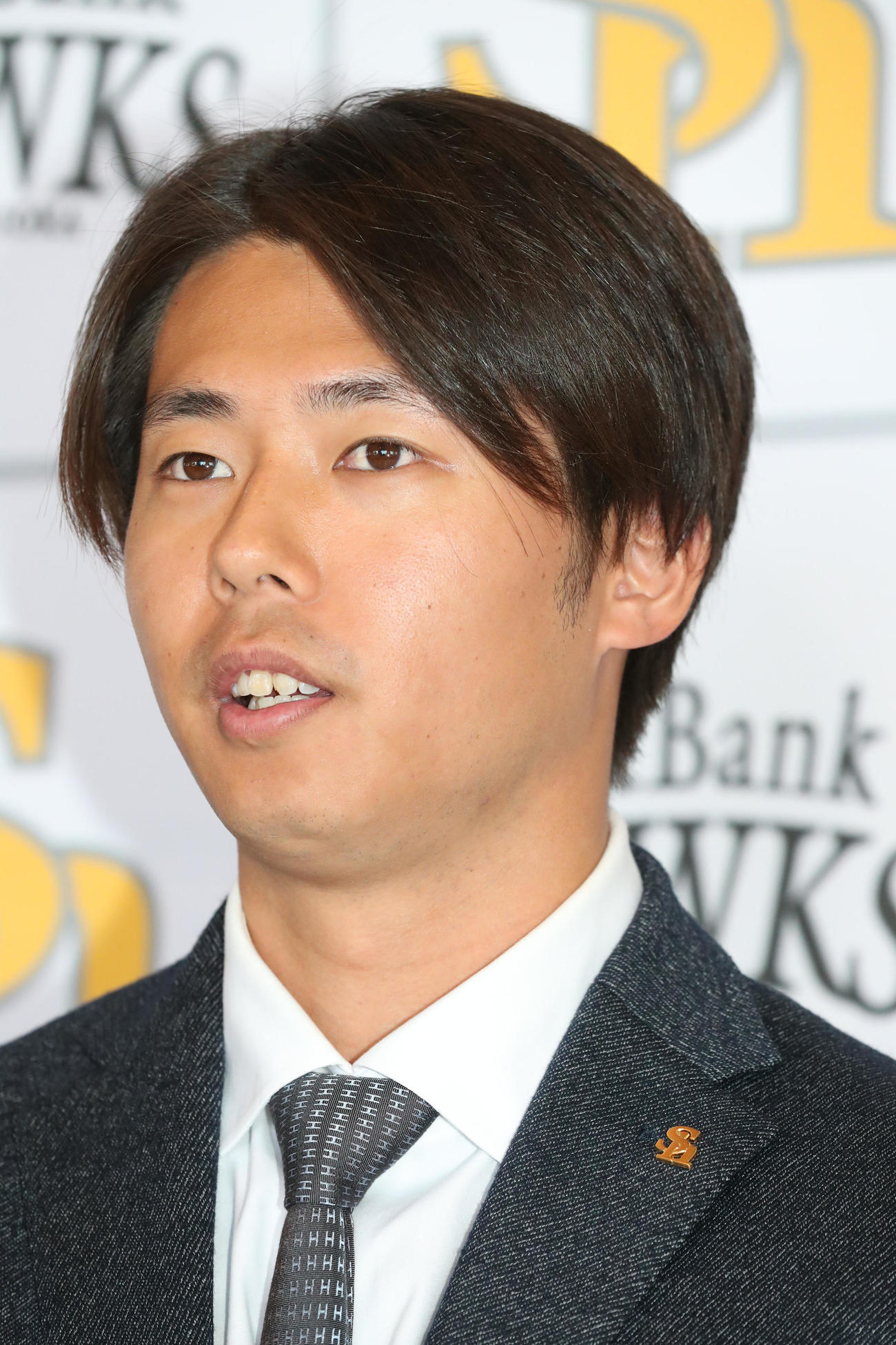 約3倍増の契約更改を終えた田浦（撮影・梅根麻紀）