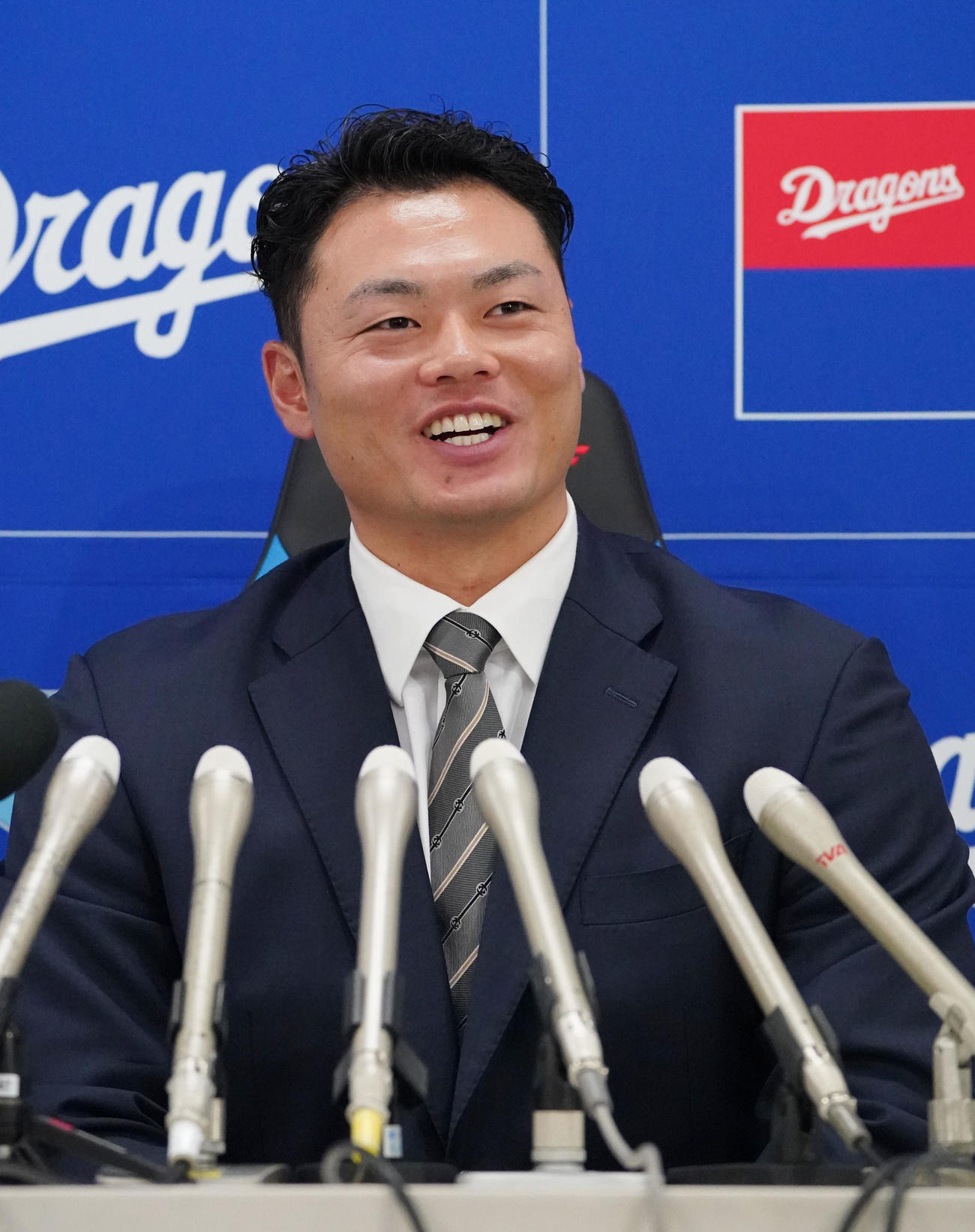 中日細川成也（2023年11月30日撮影）